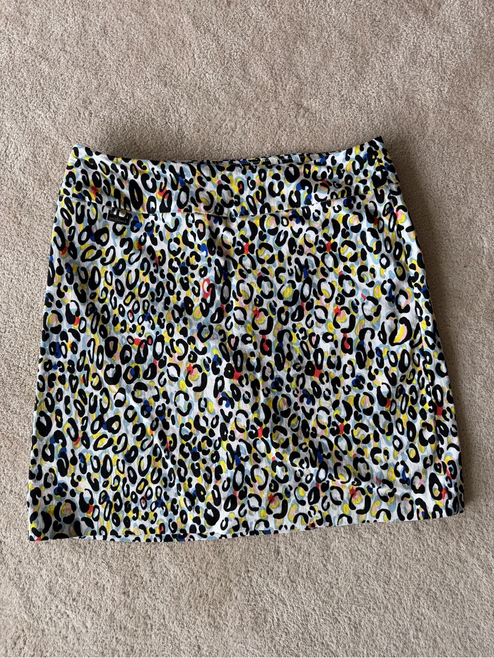 Peck & Peck Multicolor Leopard Print A-Line Skirt